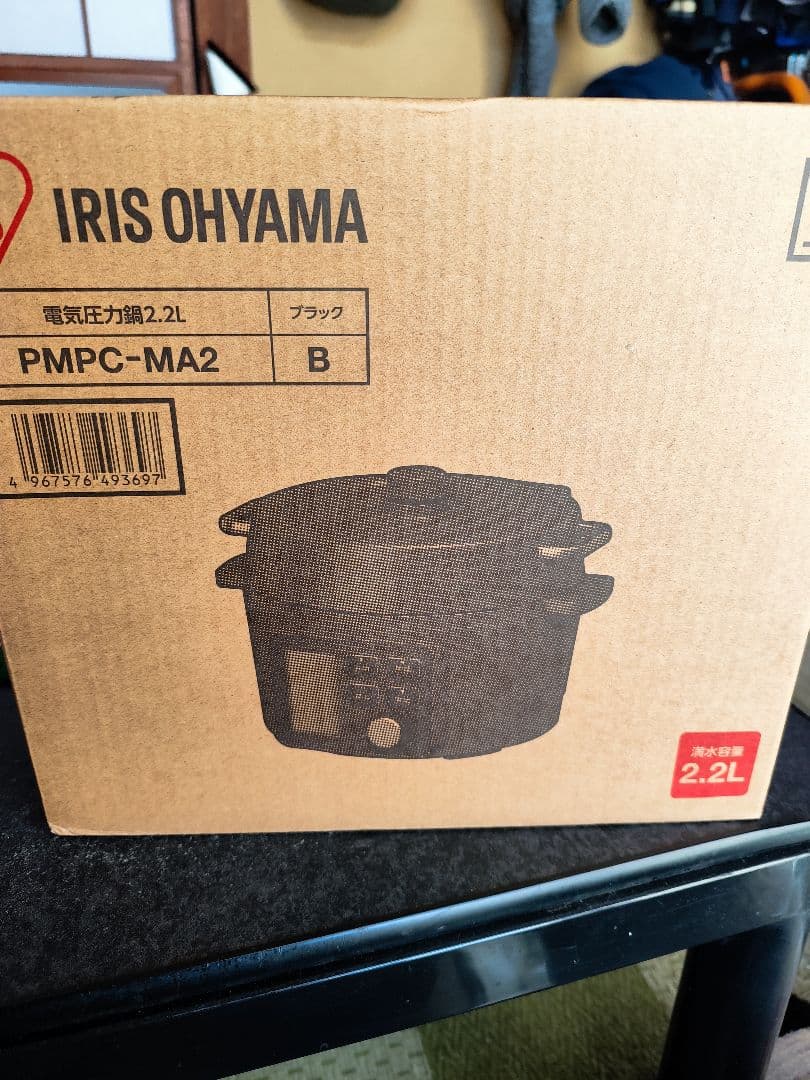 IRIS OHYAMA 電気圧力鍋 PMPC-MA2 2.2L ブラック　未開封