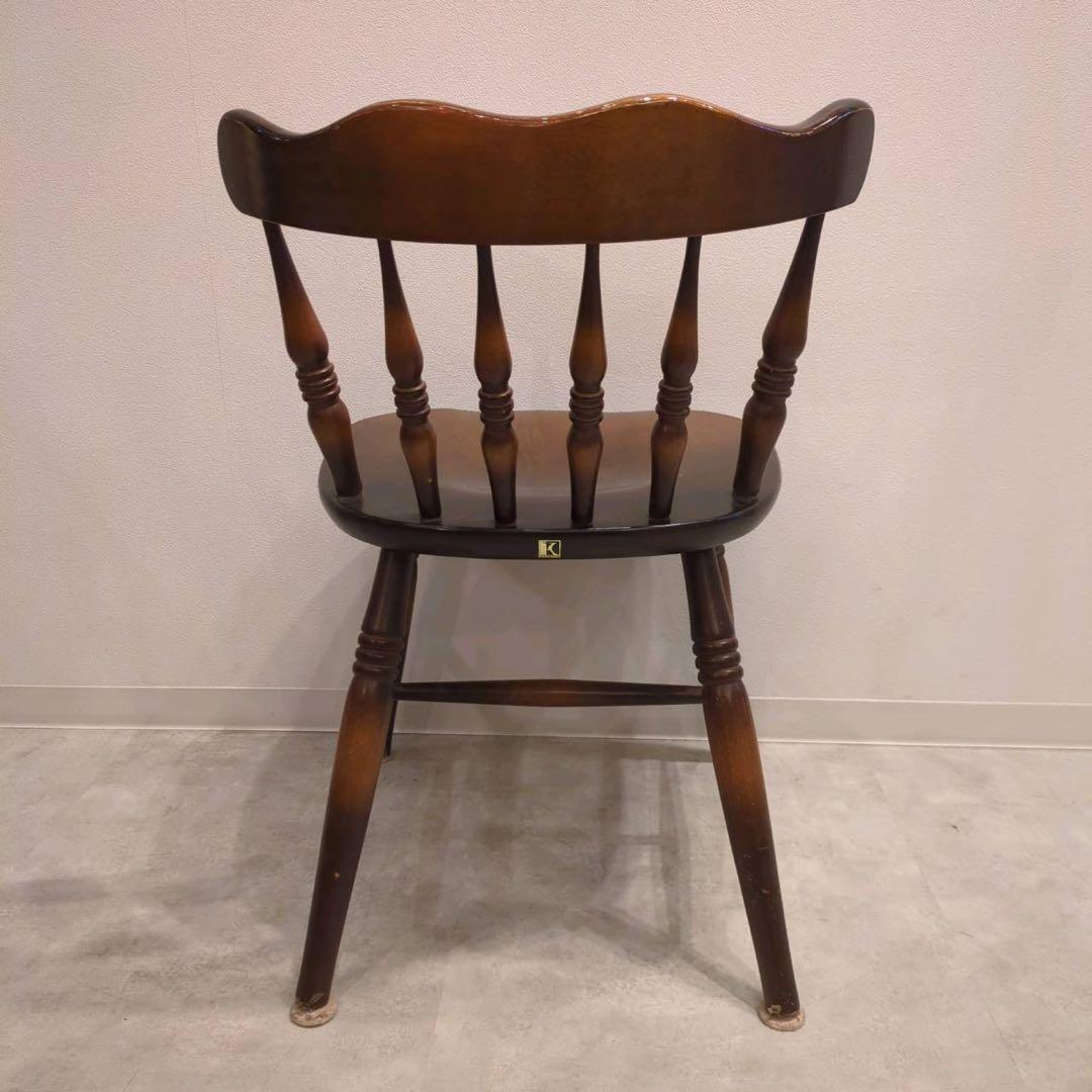 ウィンザーチェア　キツツキ　木製　アンティーク調