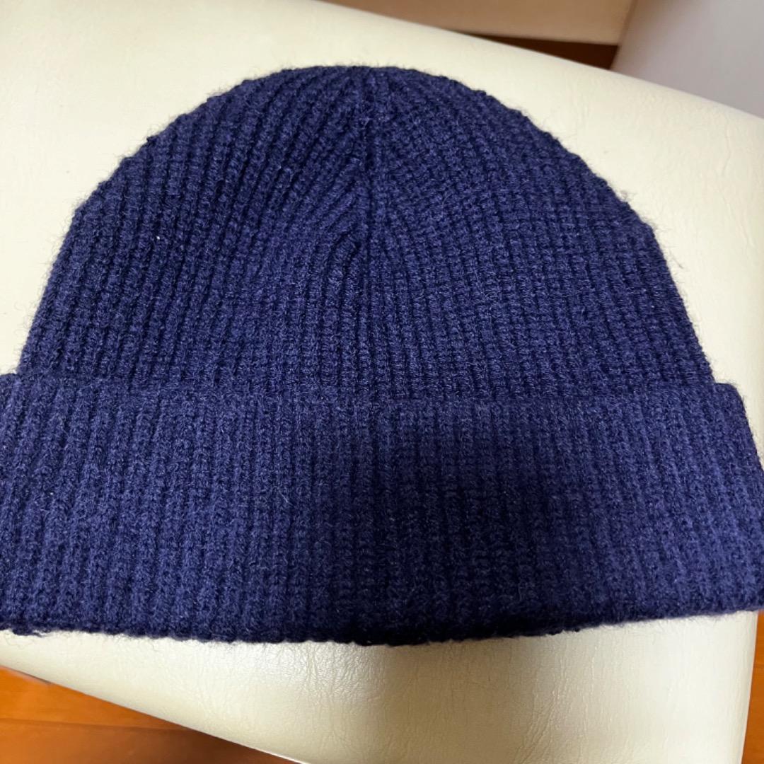 CELINE セリーヌ ニット帽 ビーニー 青