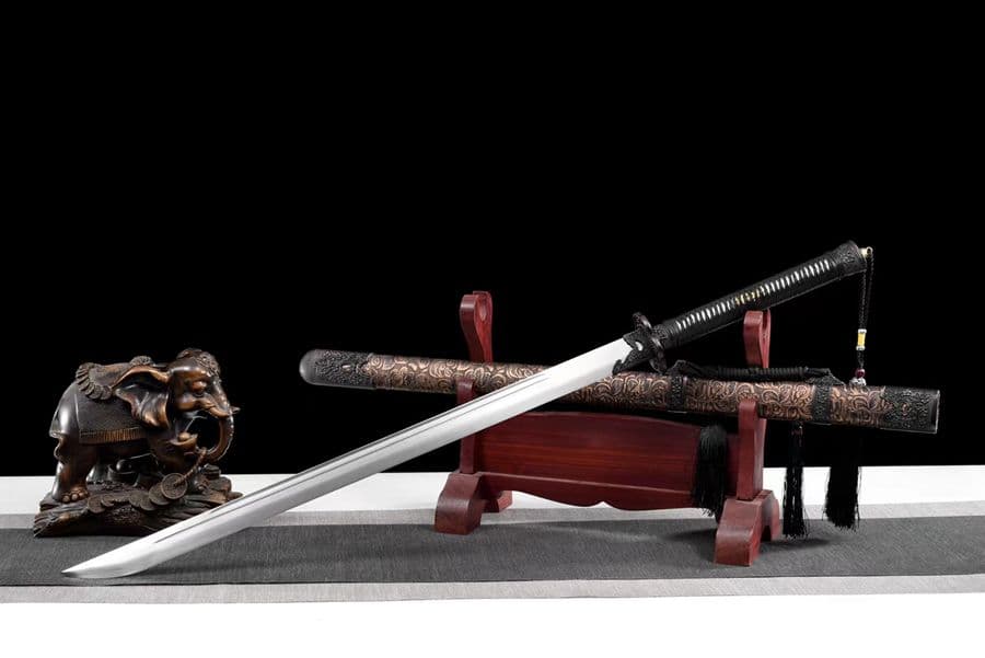 梅の青刀 武具　刀装具　日本刀　模造刀　居合刀 手鍛造打 鋼刀 武蔵 鑑賞用