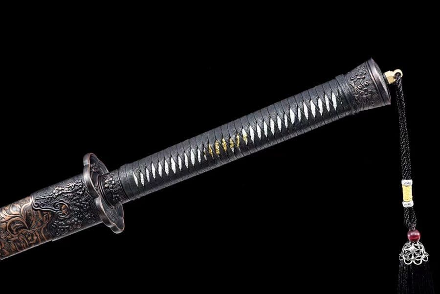 梅の青刀 武具　刀装具　日本刀　模造刀　居合刀 手鍛造打 鋼刀 武蔵 鑑賞用