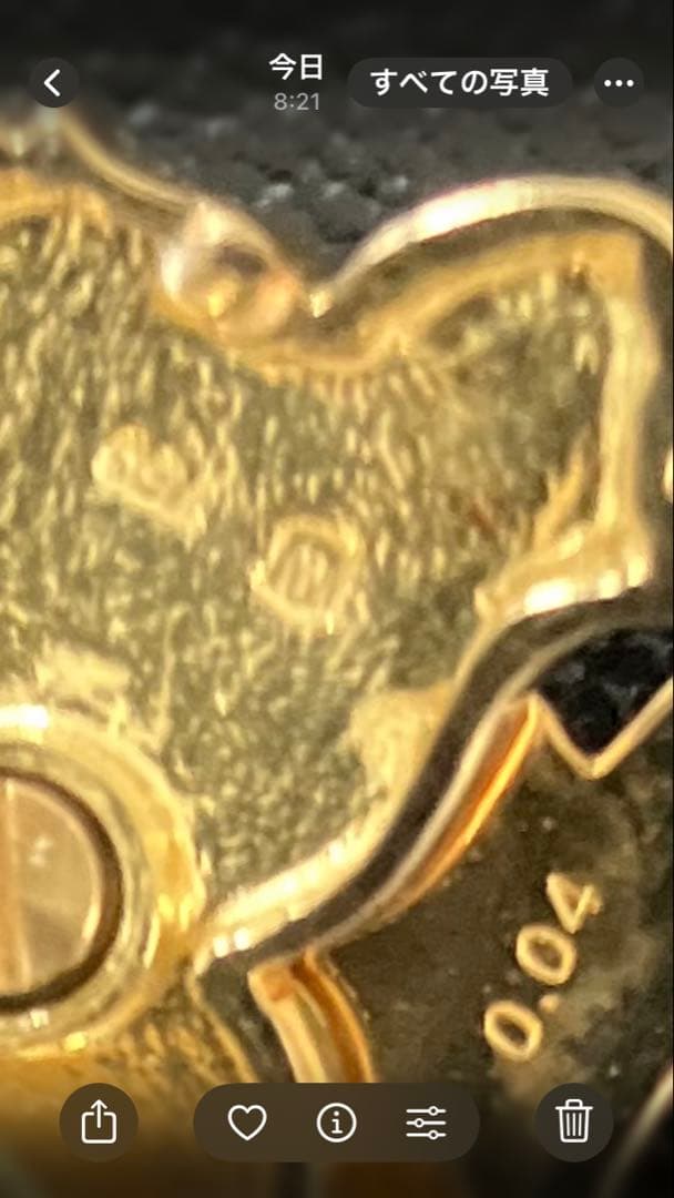 Ｋ18フクロウ ブローチ 約2センチ