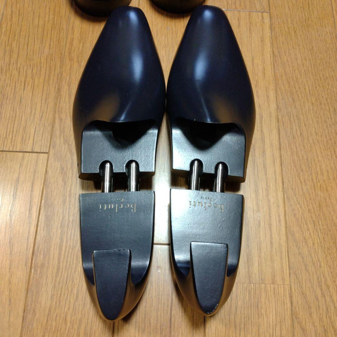 ベルルッティ　ダークブルー革靴　サイズ8