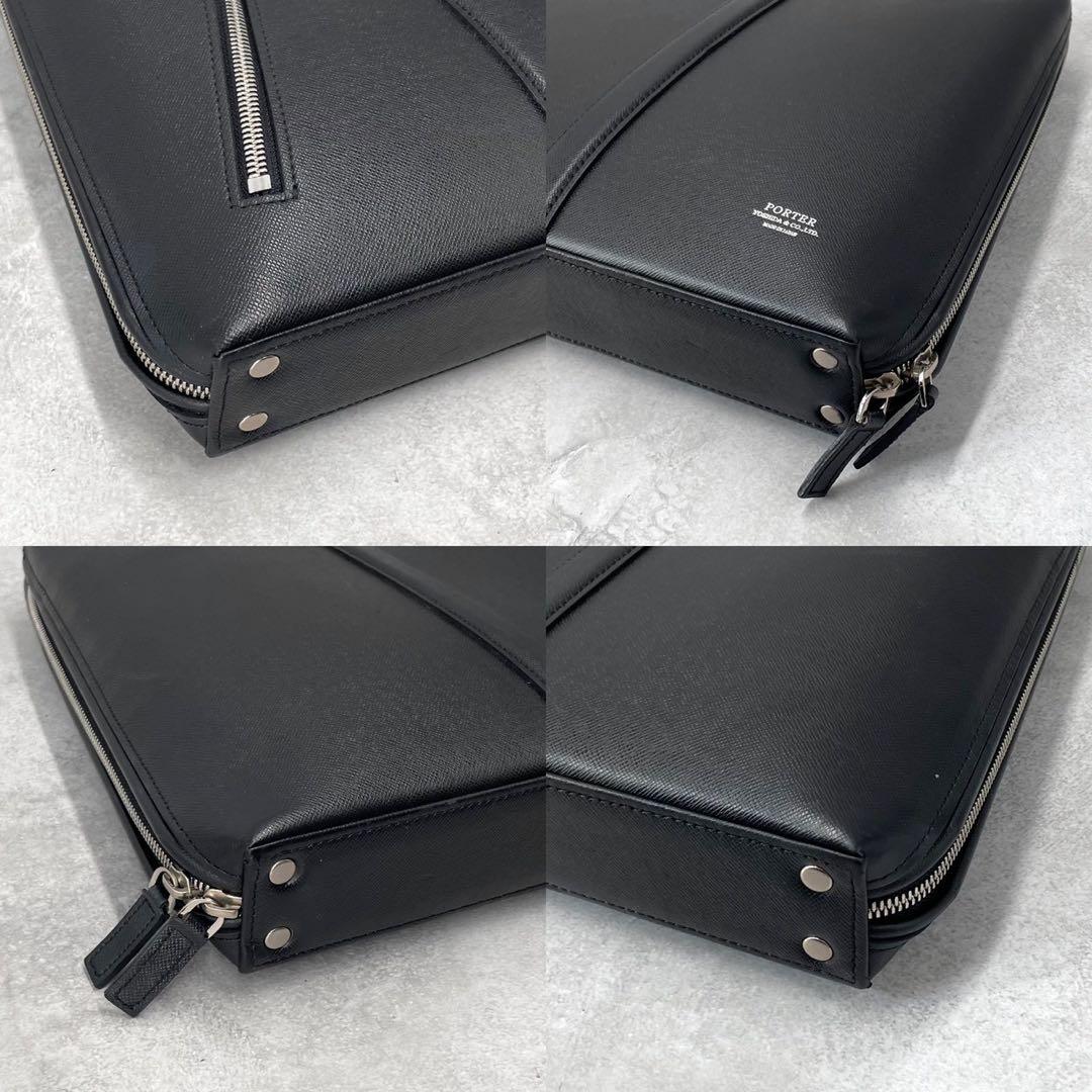 美品◯ポーター/吉田カバン　ブリーフケース　アベニュー　A4収納可能　レザー