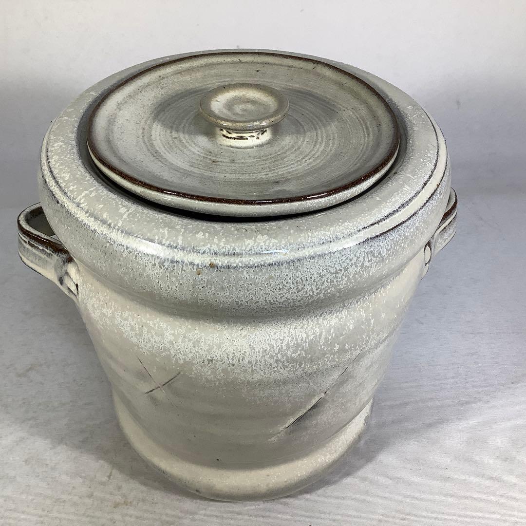 高取焼　耳付水指　鬼丸碧山　茶道具　送料無料