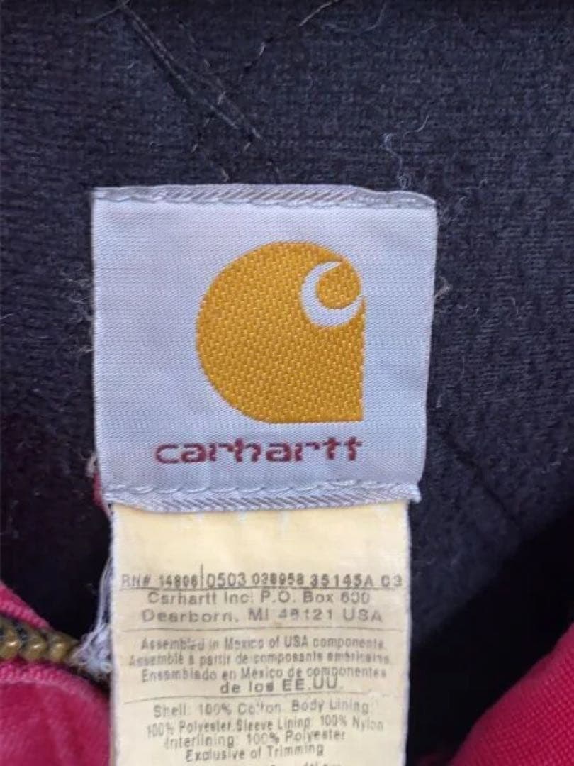 【襤褸】Carhartt Active Jacket Red M
