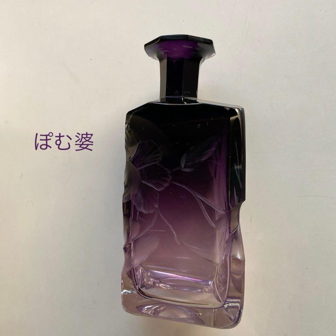 【Moser モーゼル】花瓶 香水瓶 置物１点（大）「インタグリオ／深彫」