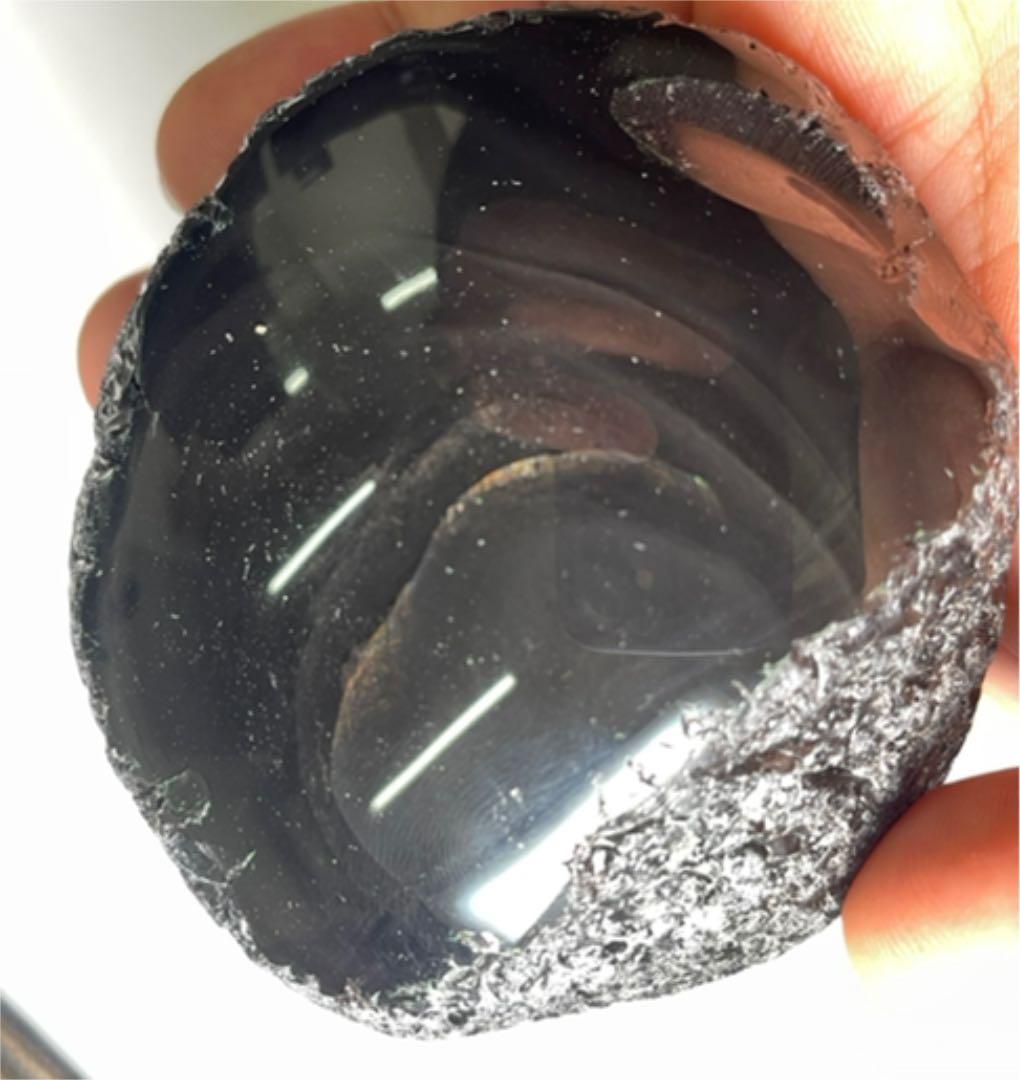 研磨品　十勝石玲瓏　ゴールデンレインボーオブシディアン