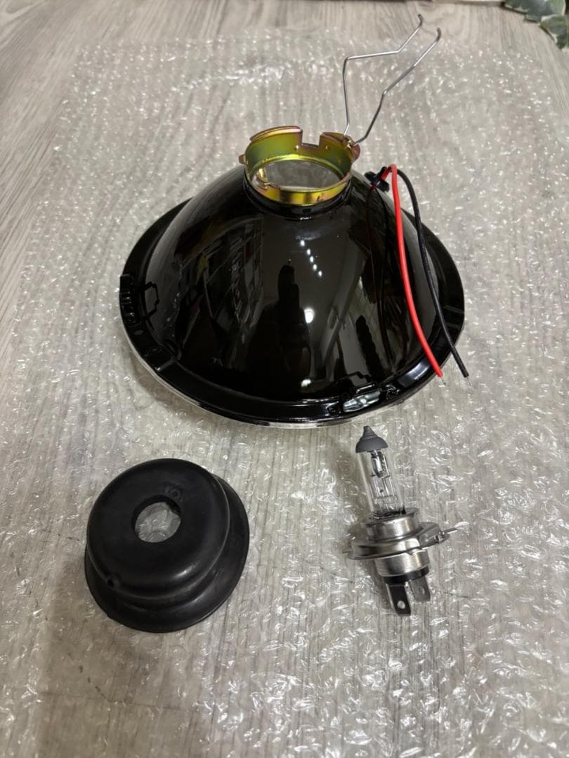 新品 スリーポイント P700 ヘッドライト ゴールド ルーカス 7インチ