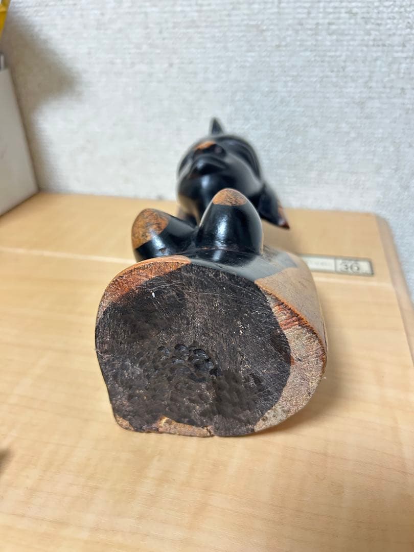 EXPO関西万博大阪　セネガルパビリオン　クイーン彫刻作品置物黒檀コクタン