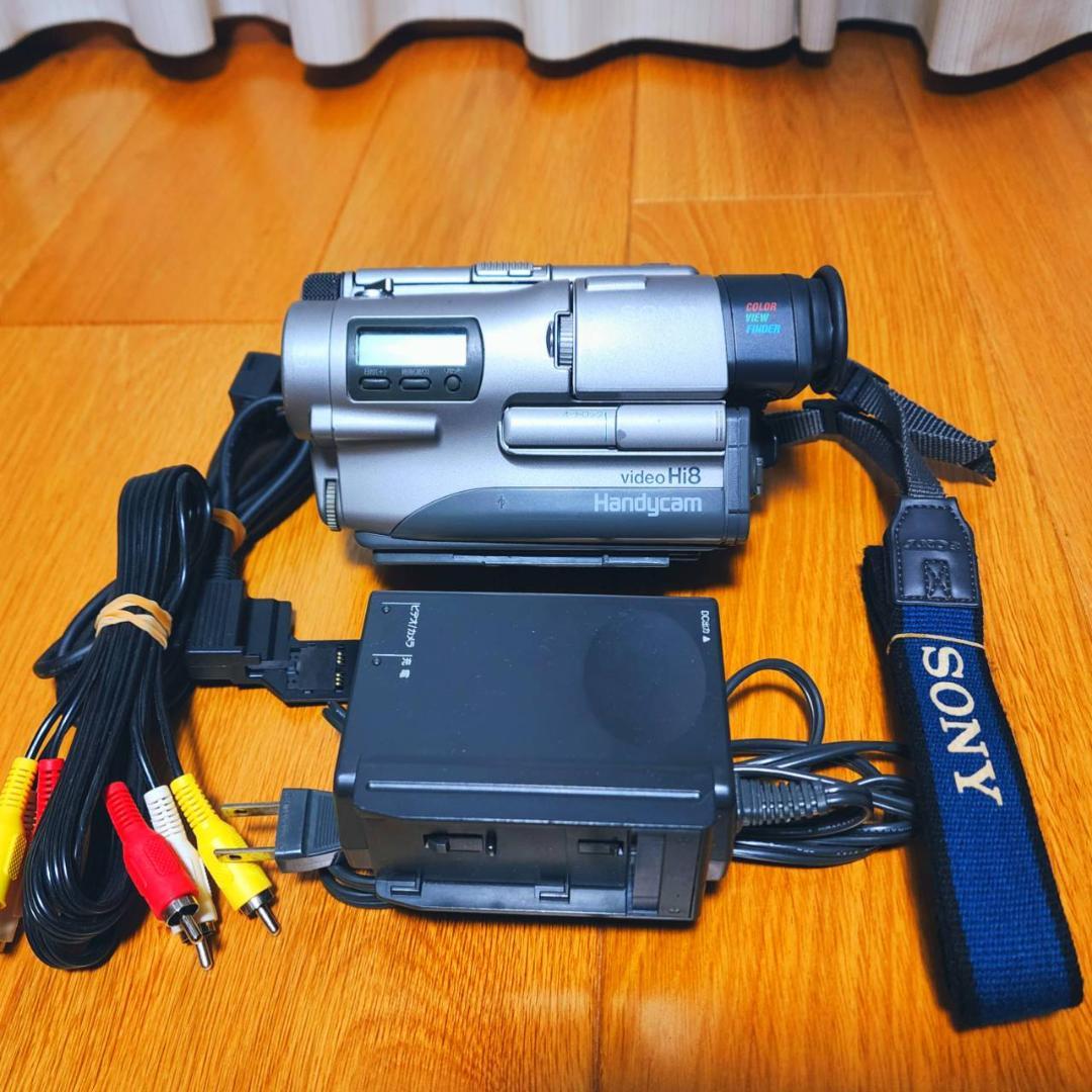 【動作確認済】SONY Hi8 高画質 8ミリ ビデオカメラ ACアダプタセット
