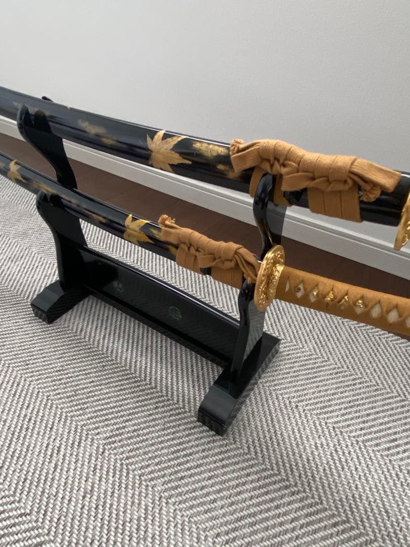 黒金装飾の刀 2本セット