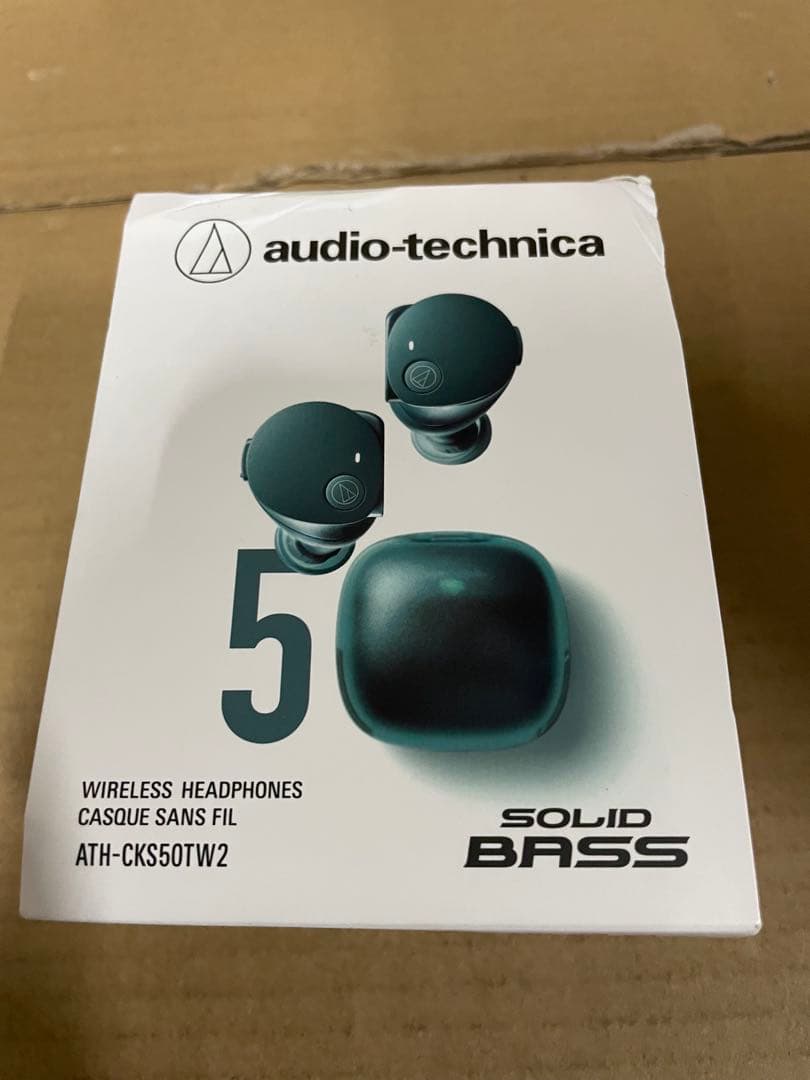 audio-technica CKS50TW2 ワイヤレスイヤホン　グリーン