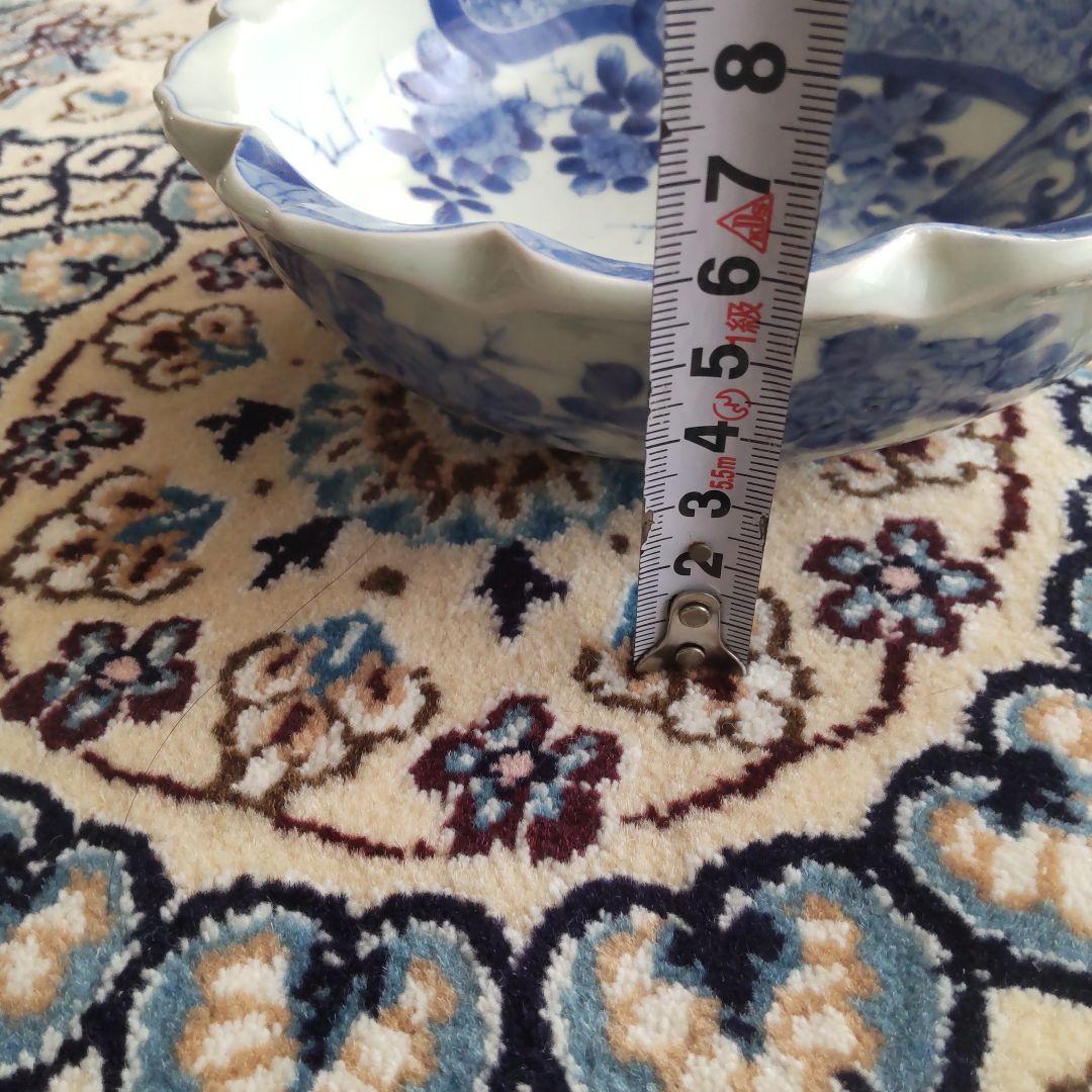 図変わり 洋犬 鉢 鳳凰 江戸期 染付 古伊万里 上手 アンティーク 茶船 茶盤