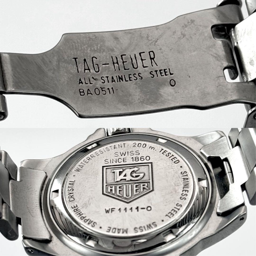 美品✨　タグホイヤー　プロフェッショナル　ブラック　WF1111 メンズ　デイト