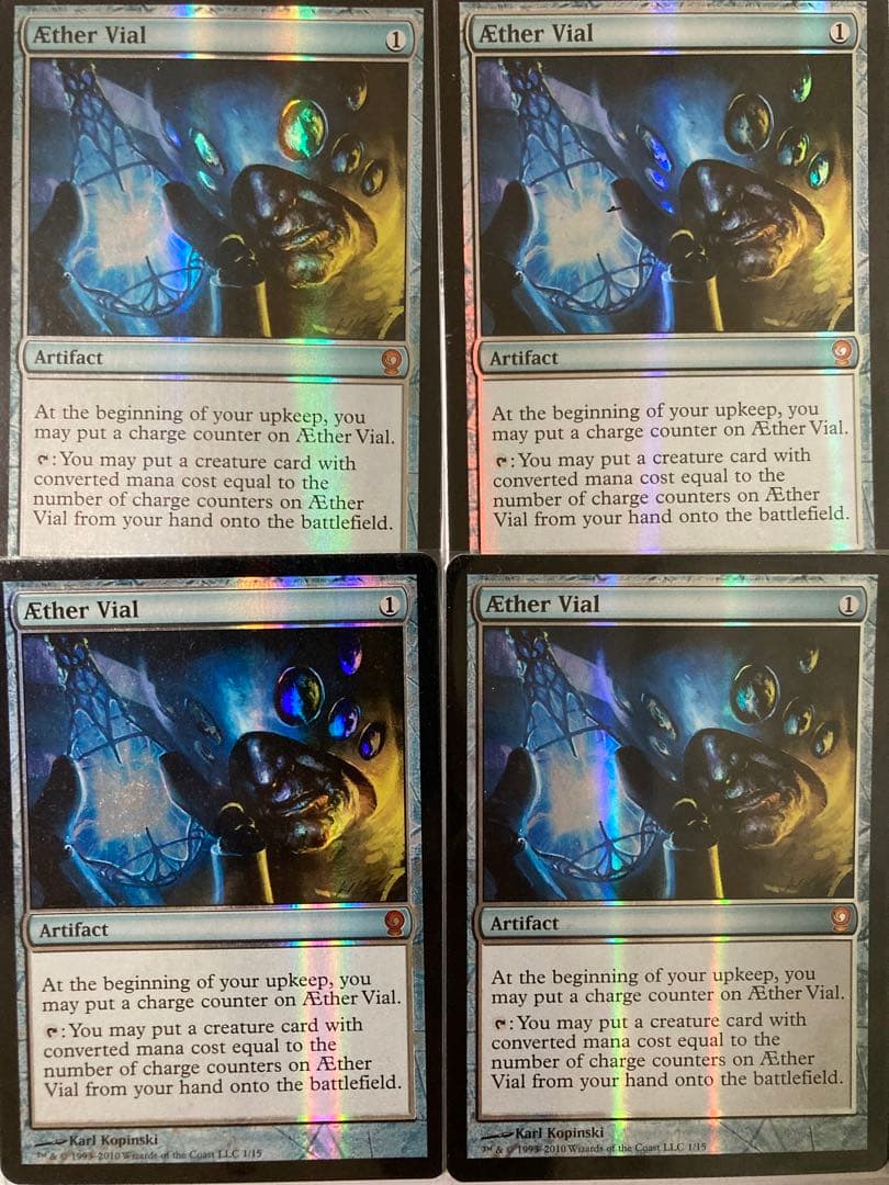 MTG　foil 霊気の薬瓶　4枚セットftv from vault relic