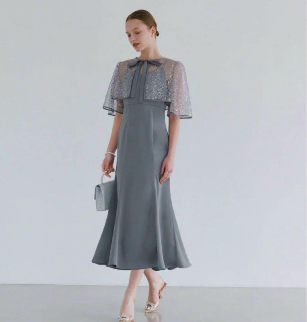 値下げ！leja スパンコールビジューボレロマーメイドワンピース成人式結婚式