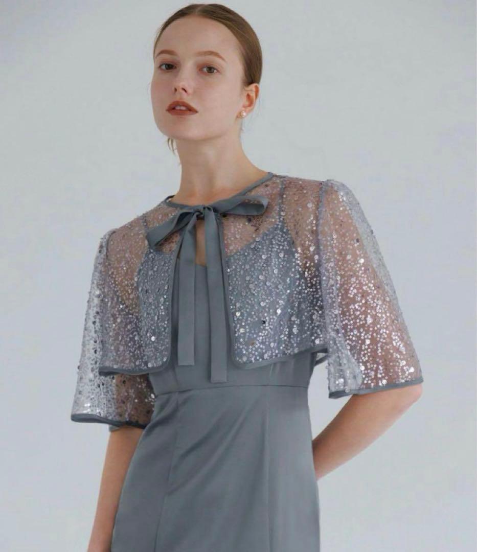 値下げ！leja スパンコールビジューボレロマーメイドワンピース成人式結婚式