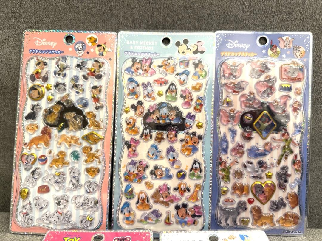 【正規品】プチドロップステッカー　ディズニーシリーズ　5点セット
