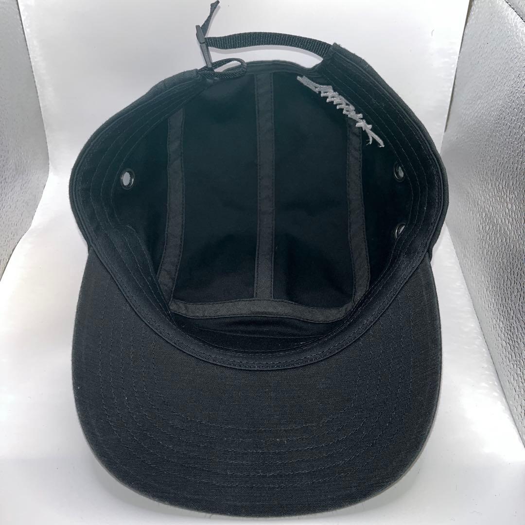 Supreme ブラック 5パネルキャップ