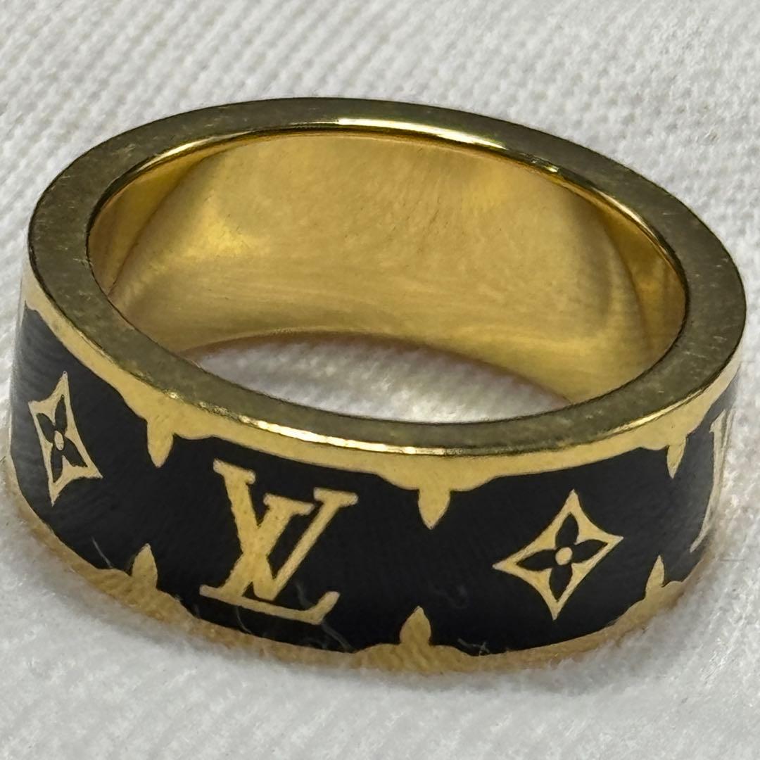 LOUIS VUITTON ルイヴィトン リング ナノグラム エナメル 指輪
