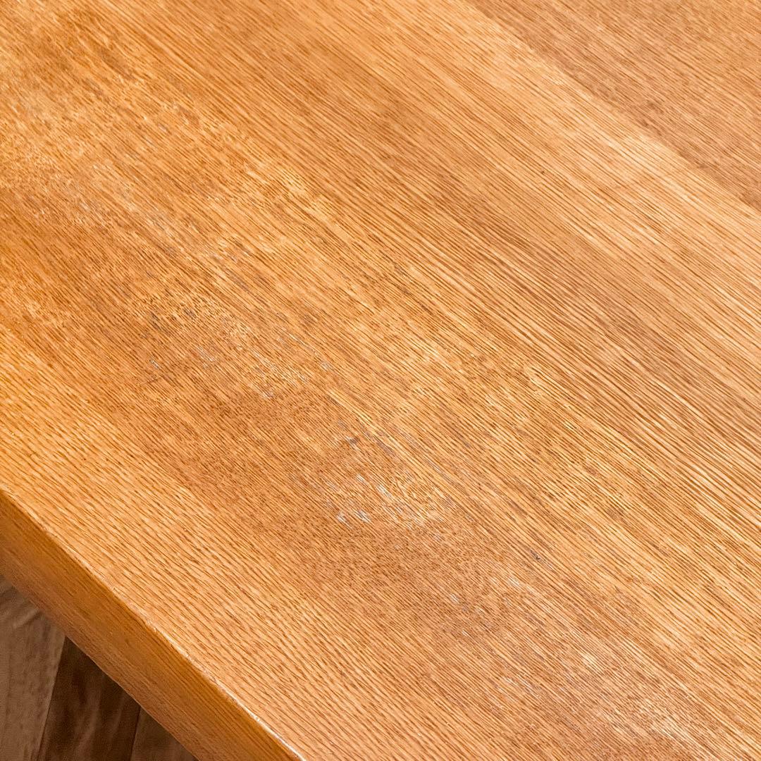 日進木工 4人掛け ダイニングテーブル 130x80cm アンティーク 古道具