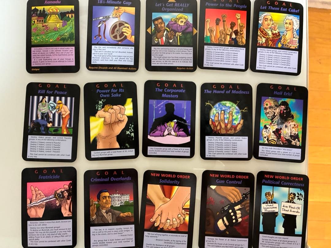 オリジナル版　限定品　イルミナティカード　25枚