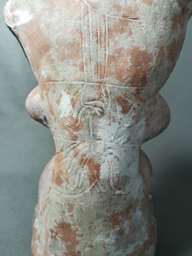 古い　土人形　金太郎　置物