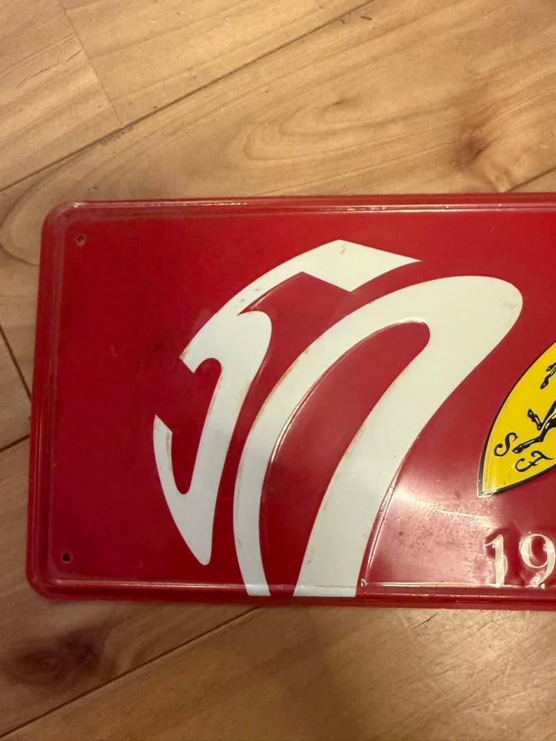 【希少レア】Ferrari 純正 50周年記念ナンバープレート フェラーリ