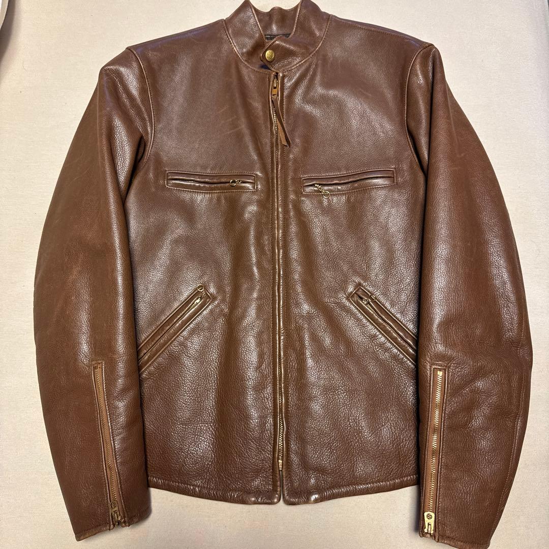 L*0様 RRL Ralph Lauren ブラウンレザージャケット サイズ5