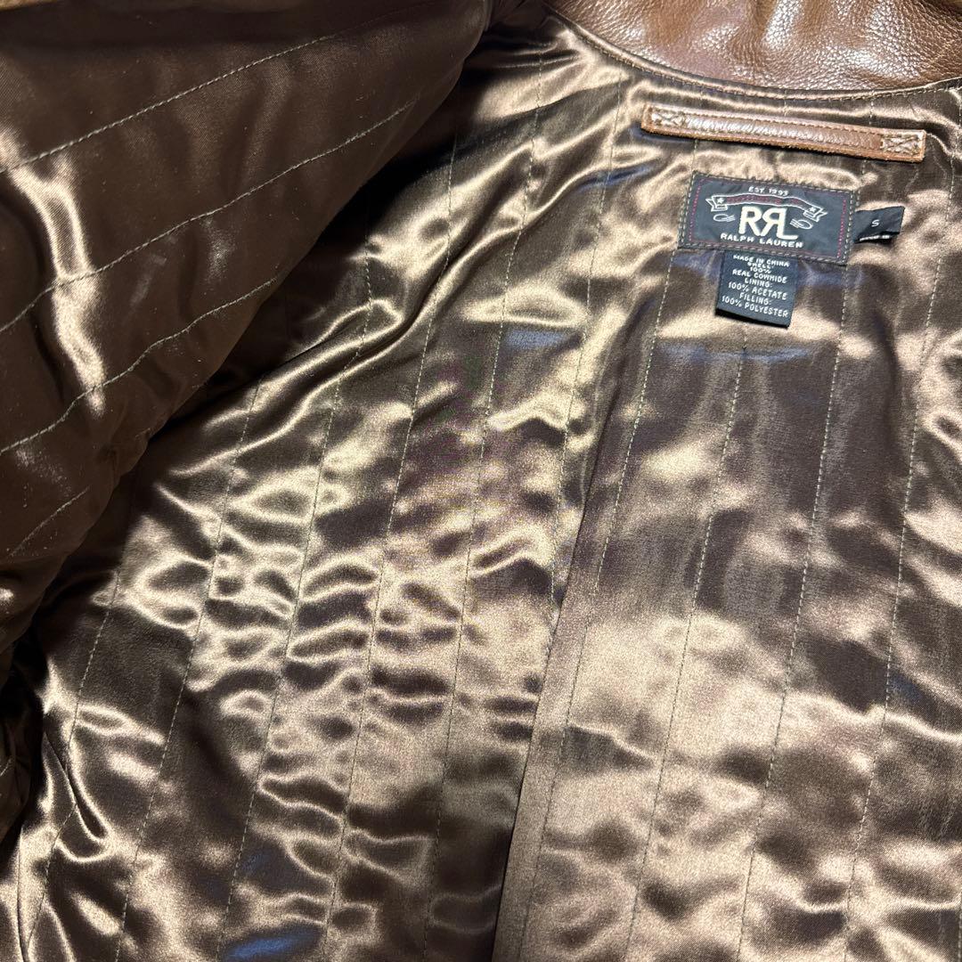 L*0様 RRL Ralph Lauren ブラウンレザージャケット サイズ5