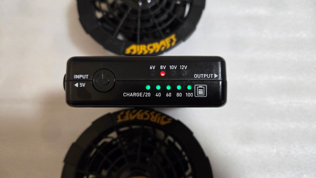 バートル 空調ウェア用バッテリー、ファンセット