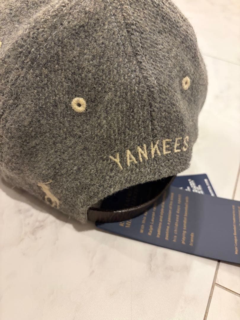ラルフローレン×ニューヨーク・ヤンキース ベースボールキャップ　グレー　新品❗️