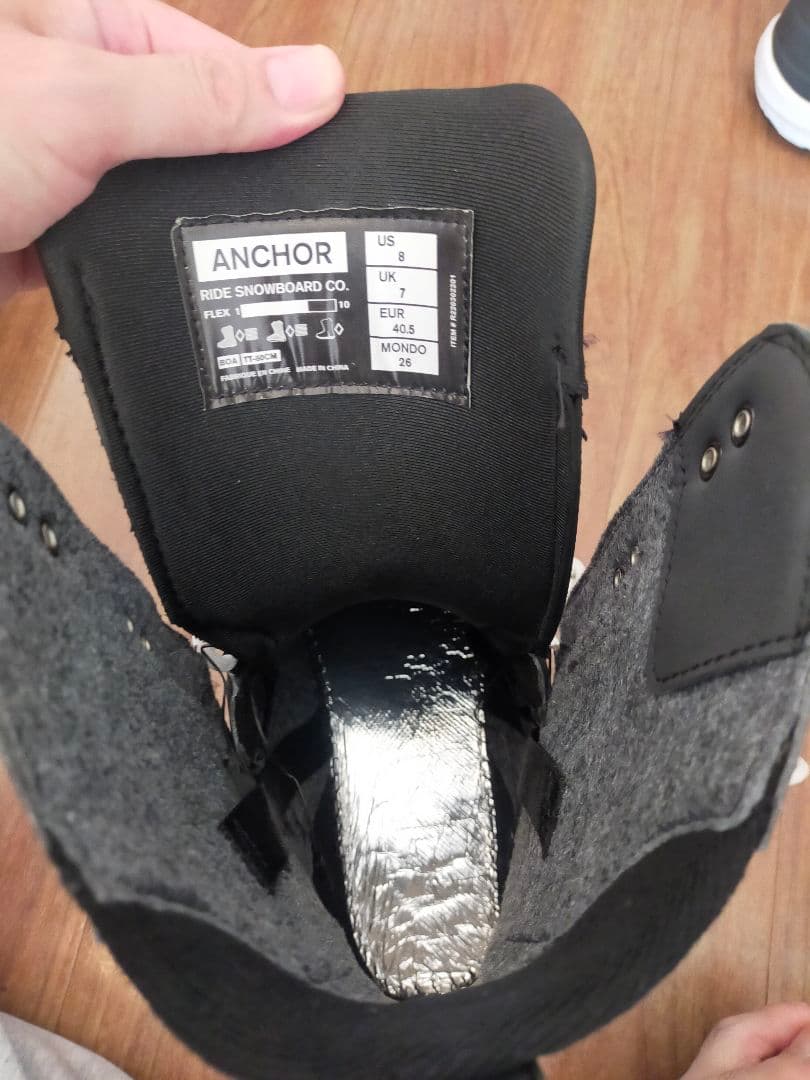 インナーブーツクリーニング済み　ride ANCHOR
