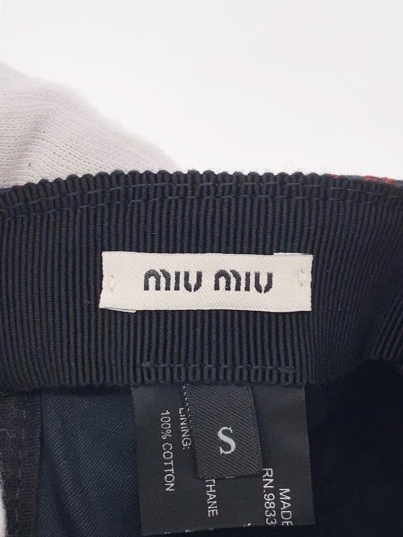 美品！MIUMIU ミュウミュウ エムエムパリスコラボ　　キャップ