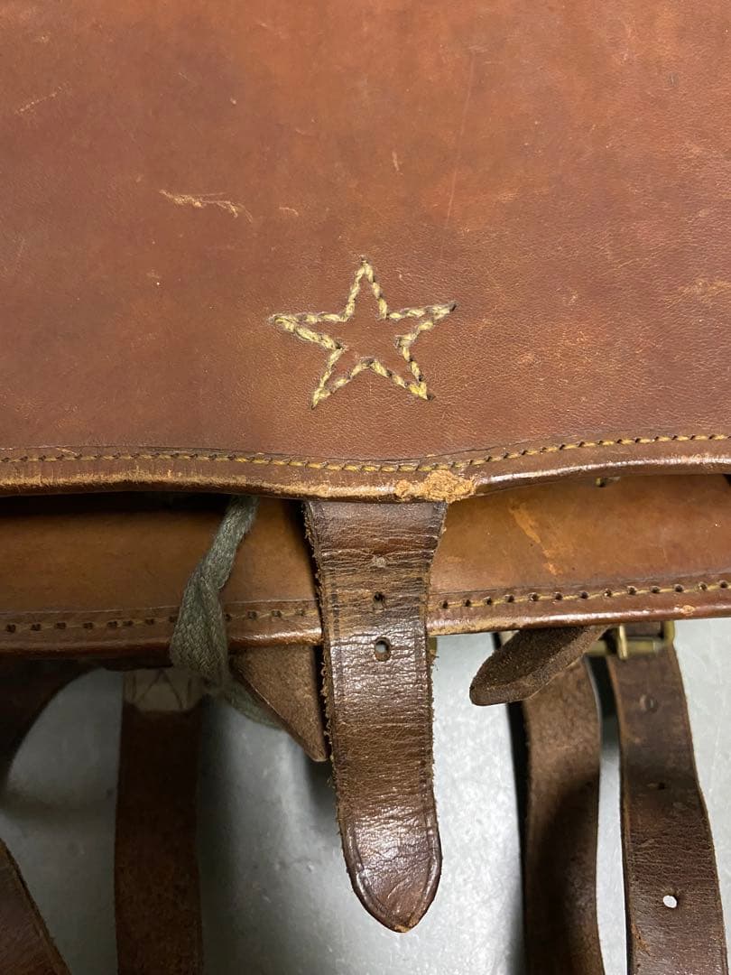 【美品 日本陸軍 将校？兵隊？下士官？ 背嚢】 戦前 当時物 旧日本軍 骨董品