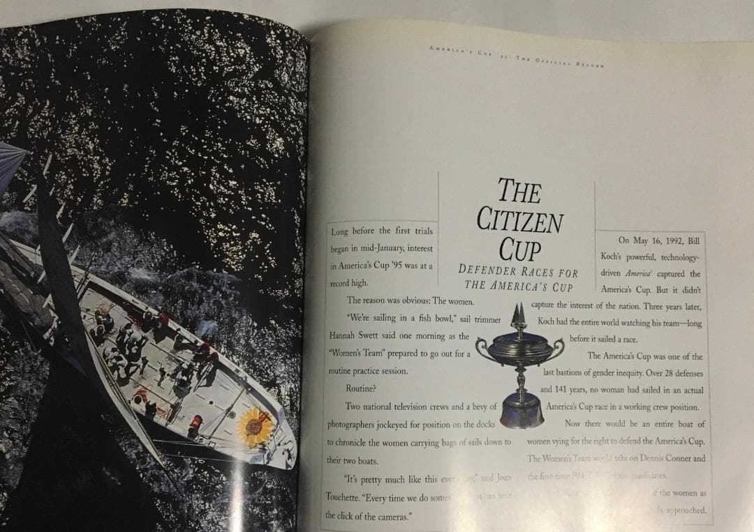 Americas'cup アメリカズ ヴィトン シチズン カップ 公式ブック