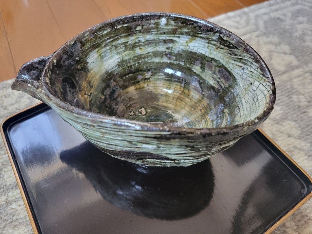 唐津焼　刷毛目　片口酒器