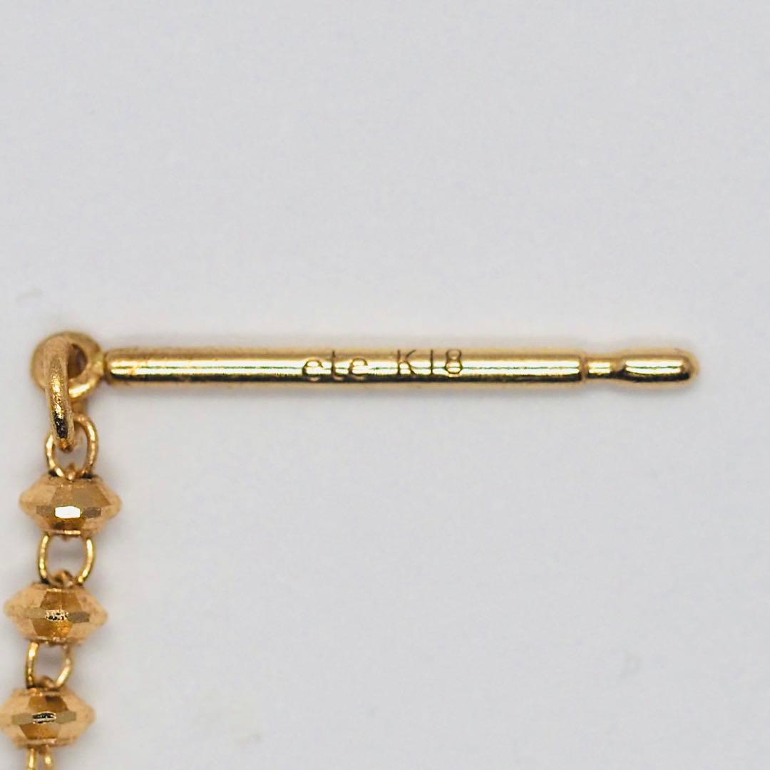 【ete】K18YG チェーン ピアス