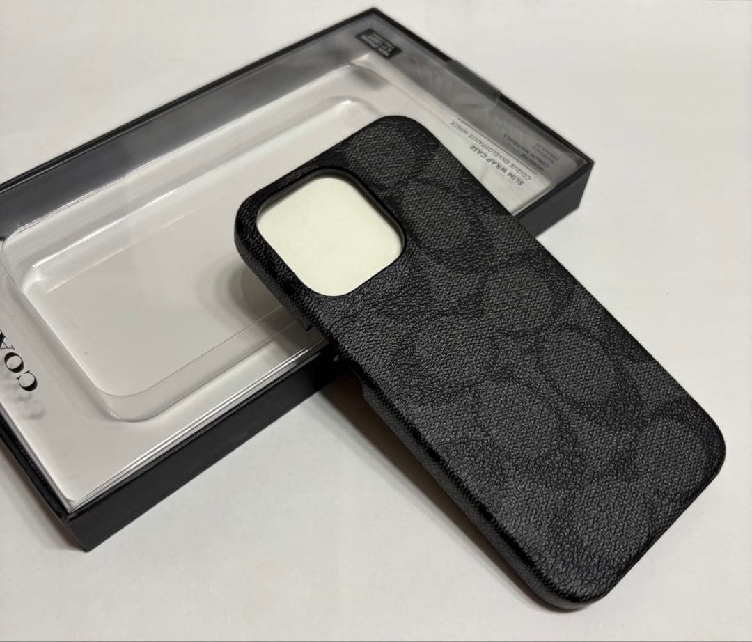 COACH iPhone13pro対応 ケース C8023 GRAPHITE