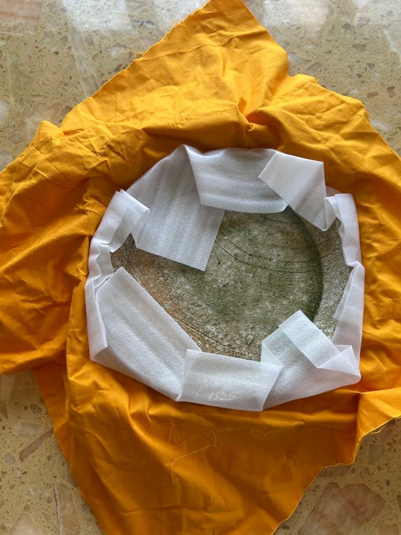 伊賀焼　灰釉　盛皿　大皿約26㎝　蓮 善隆 作家物 工芸品　25年以上前の作品