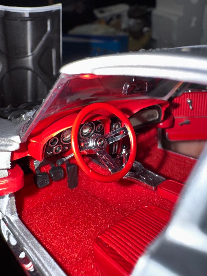 フランクリンミント 1/24 1963 コルベット 赤内装 ダイキャスト