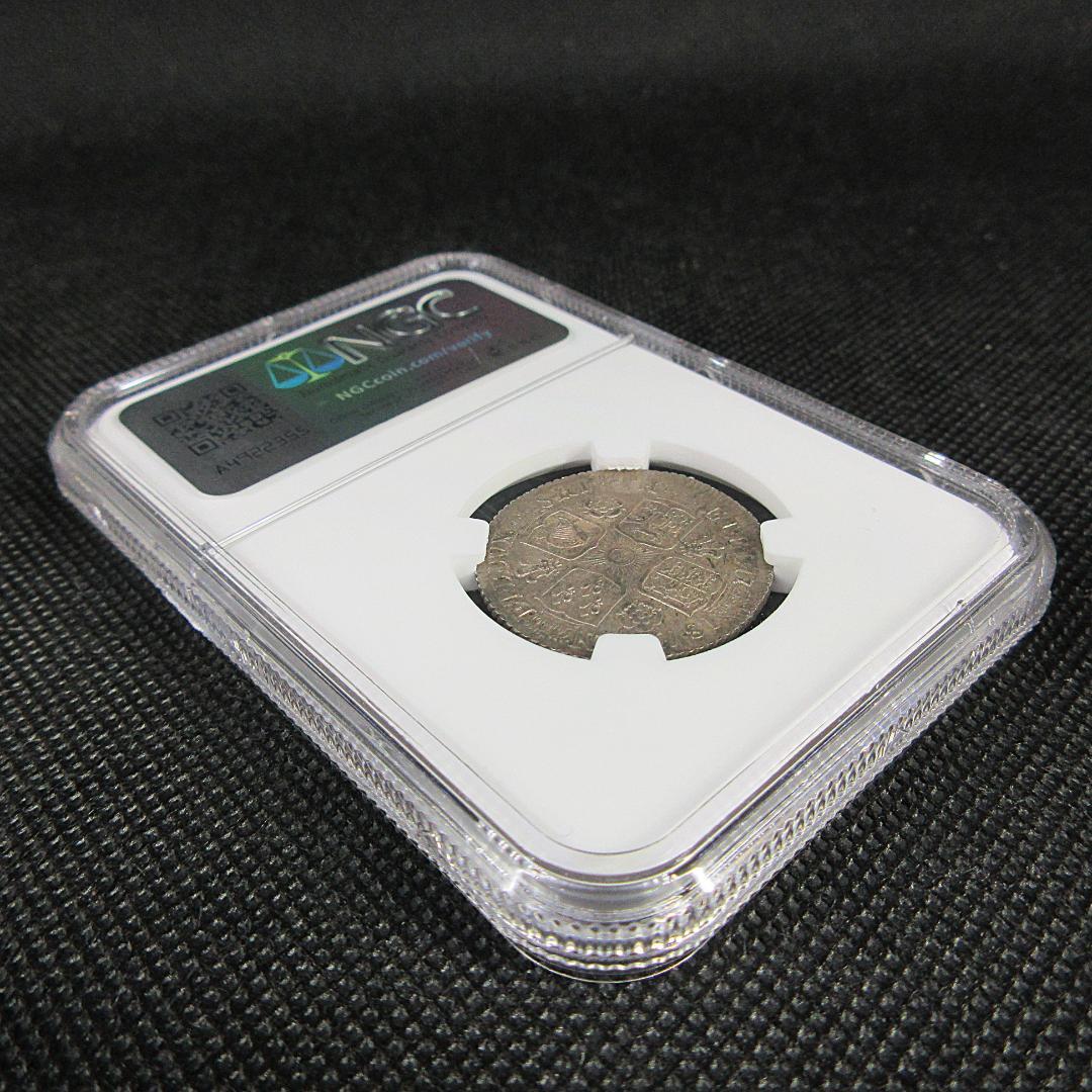 1718 イギリス 1シリング 銀貨 ジョージ1世 NGC アンティーク 