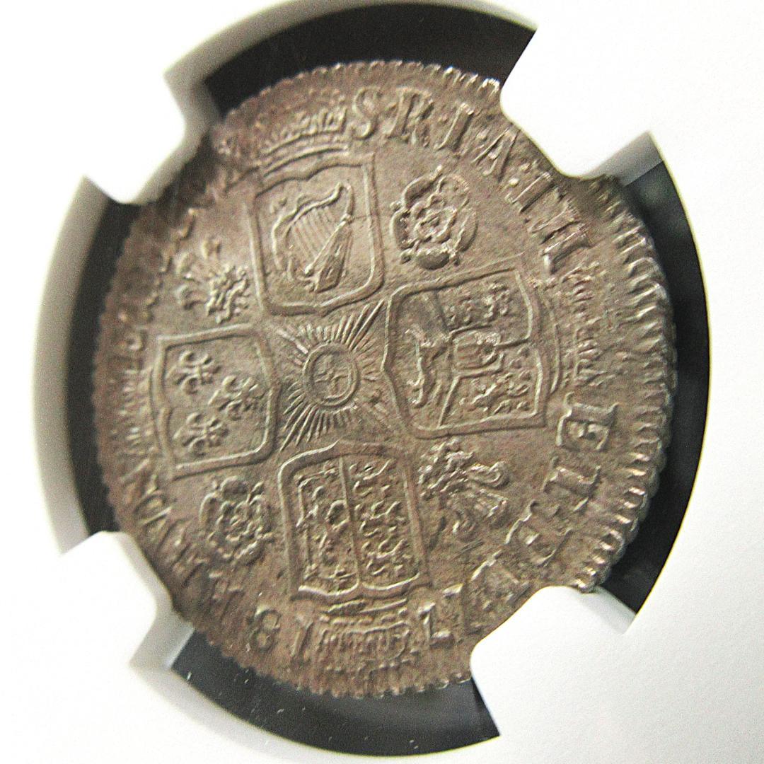 1718 イギリス 1シリング 銀貨 ジョージ1世 NGC アンティーク 