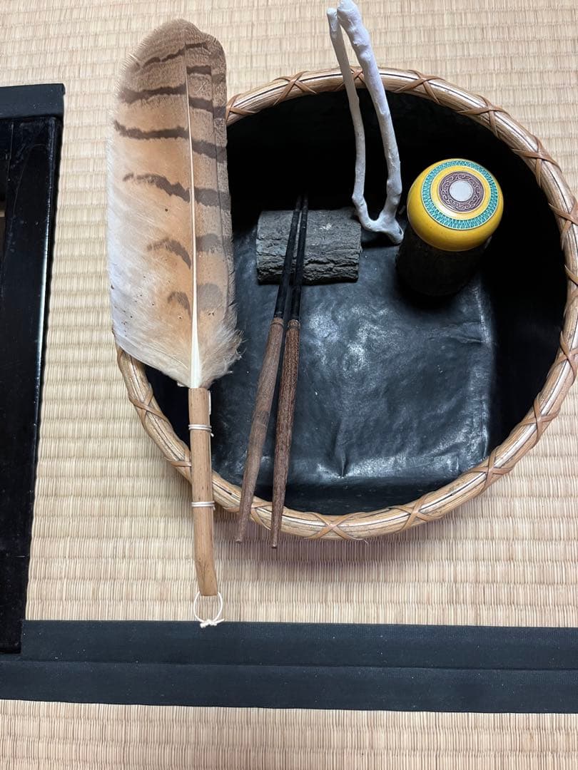 茶道具　炭斗一式（炉）