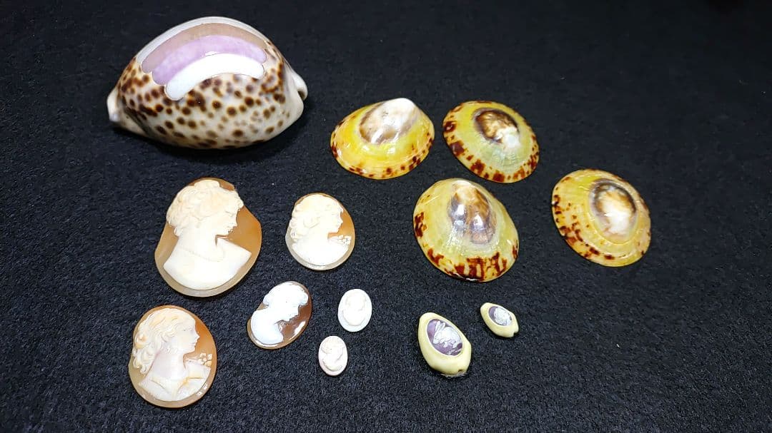 天然シェルカメオ アンティーク まとめてどうぞ