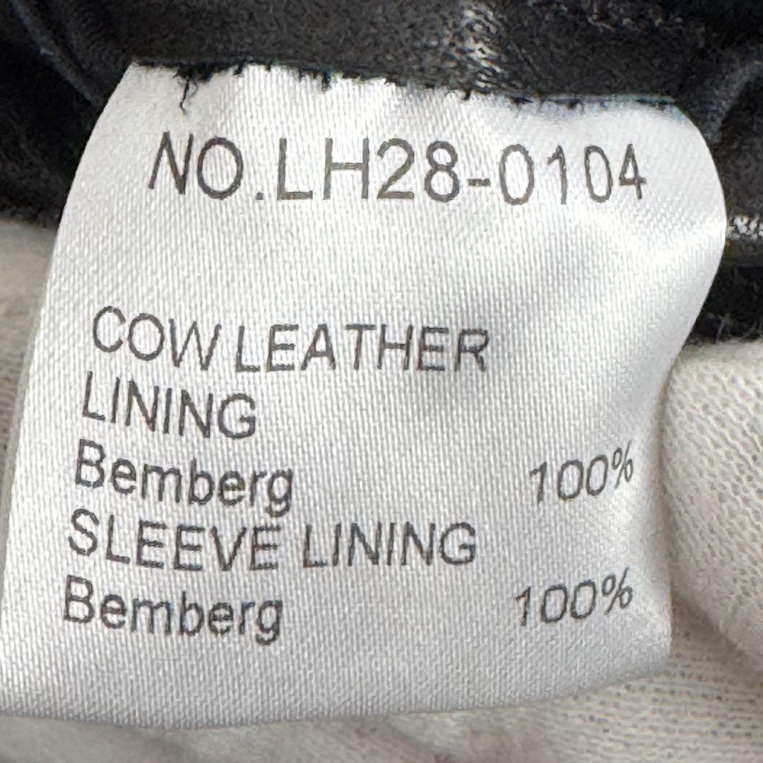 美品/メンテ済 リチウムオム 牛革ライダース 48 タイト riri