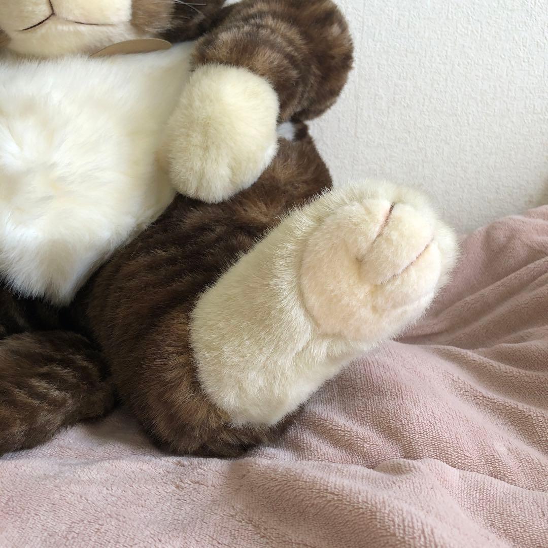 オリエンタルトーイ　ジョリーマンマ　特大　眠り猫ぬいぐるみ　紙タグ有　中古品