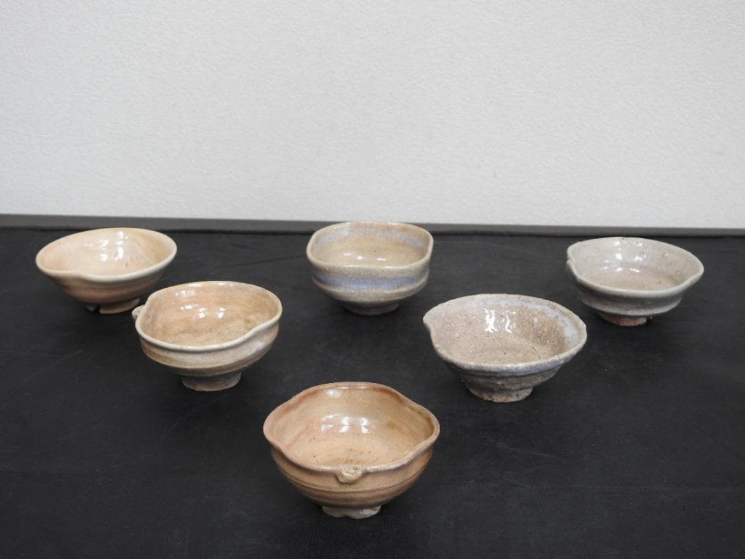 十代坂高麗左衛門　酒盃　6個　共箱　MA745