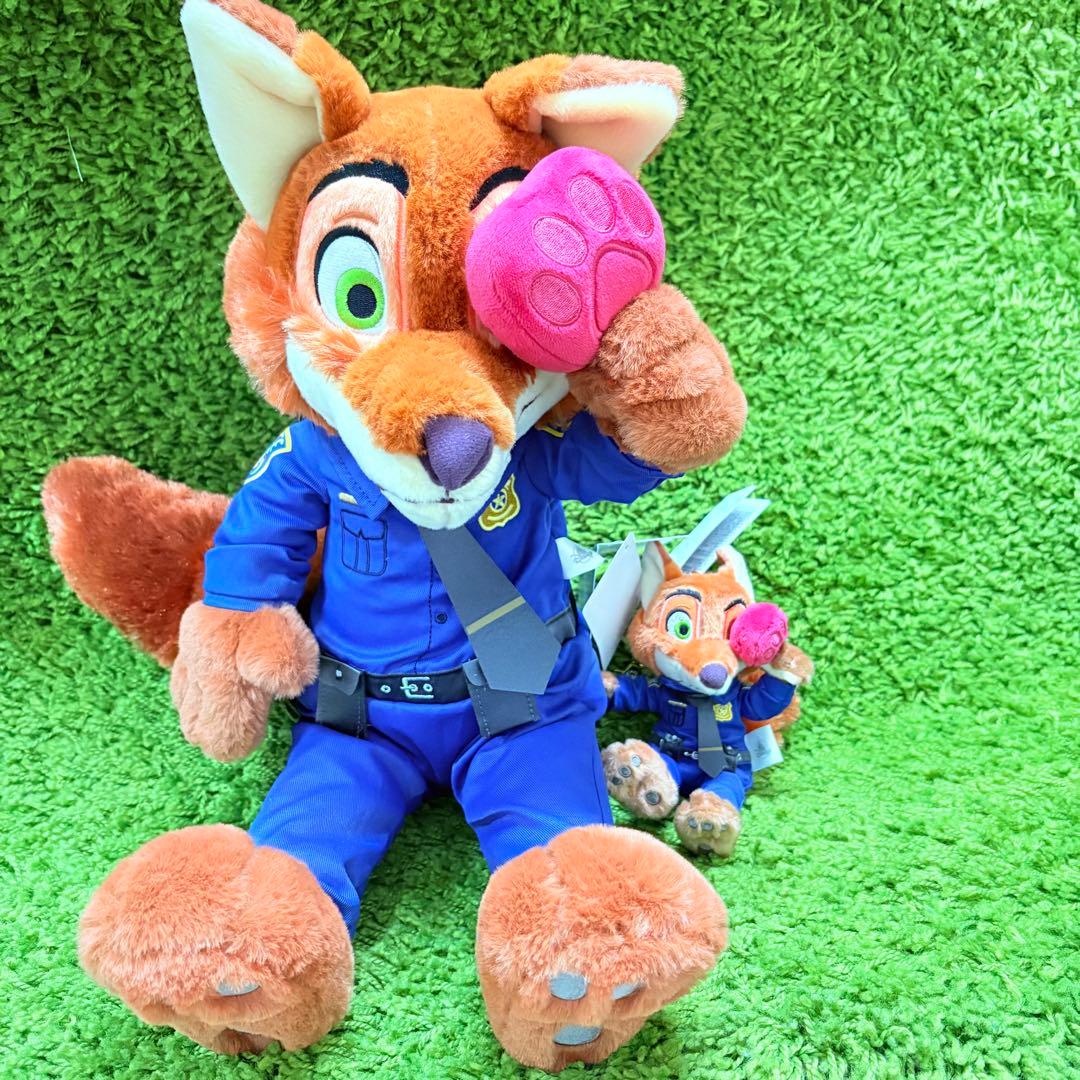 ズートピア　ニック　mogumogu ぬいぐるみ&キーチェーン　2点